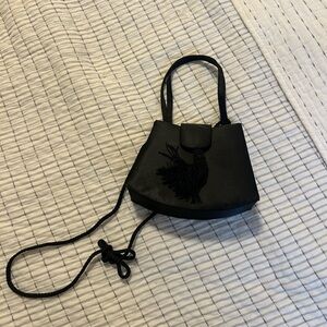 Elegant Black Tassel Women's Bag